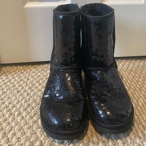 Black Sparkly Ugg Boots
